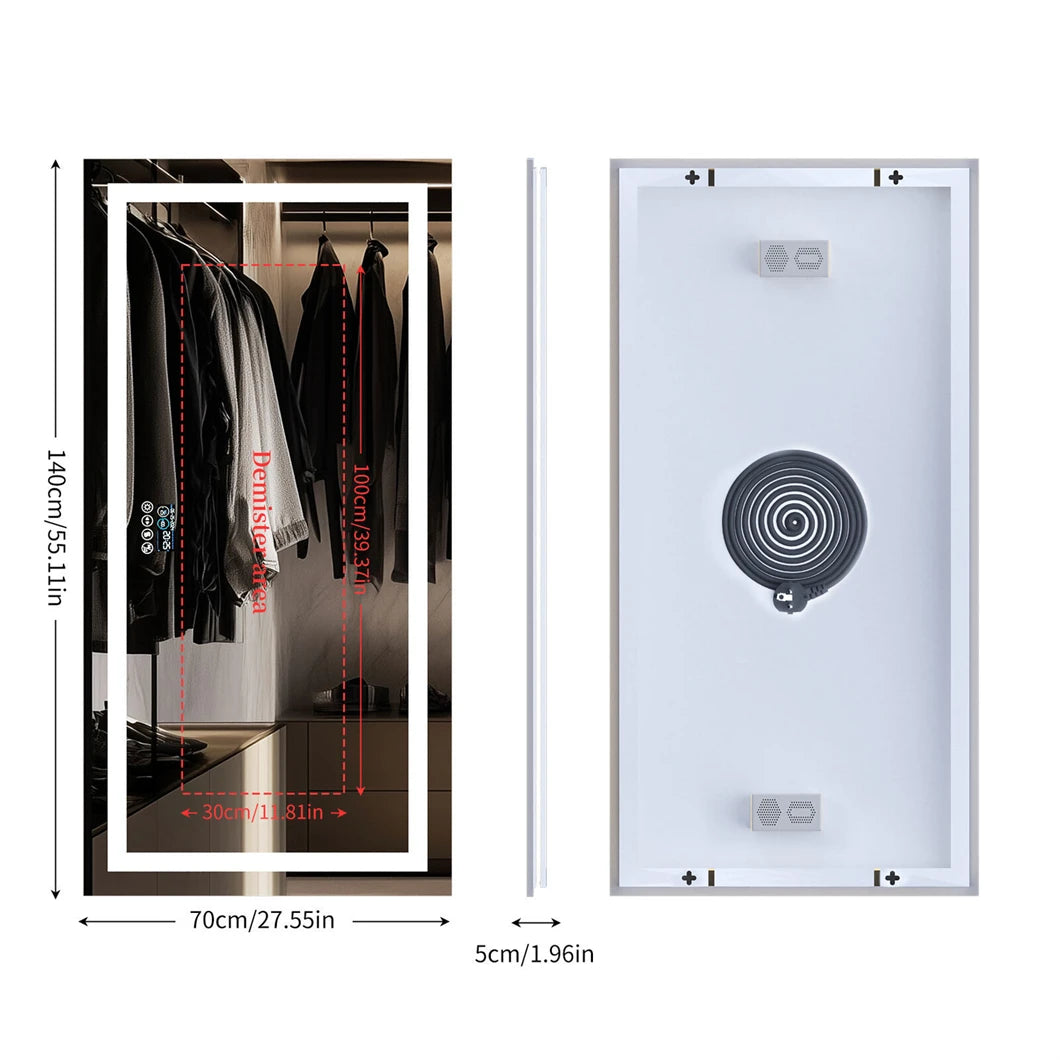 XXL Bathroom Mirror Smart LED Vanity Mirror