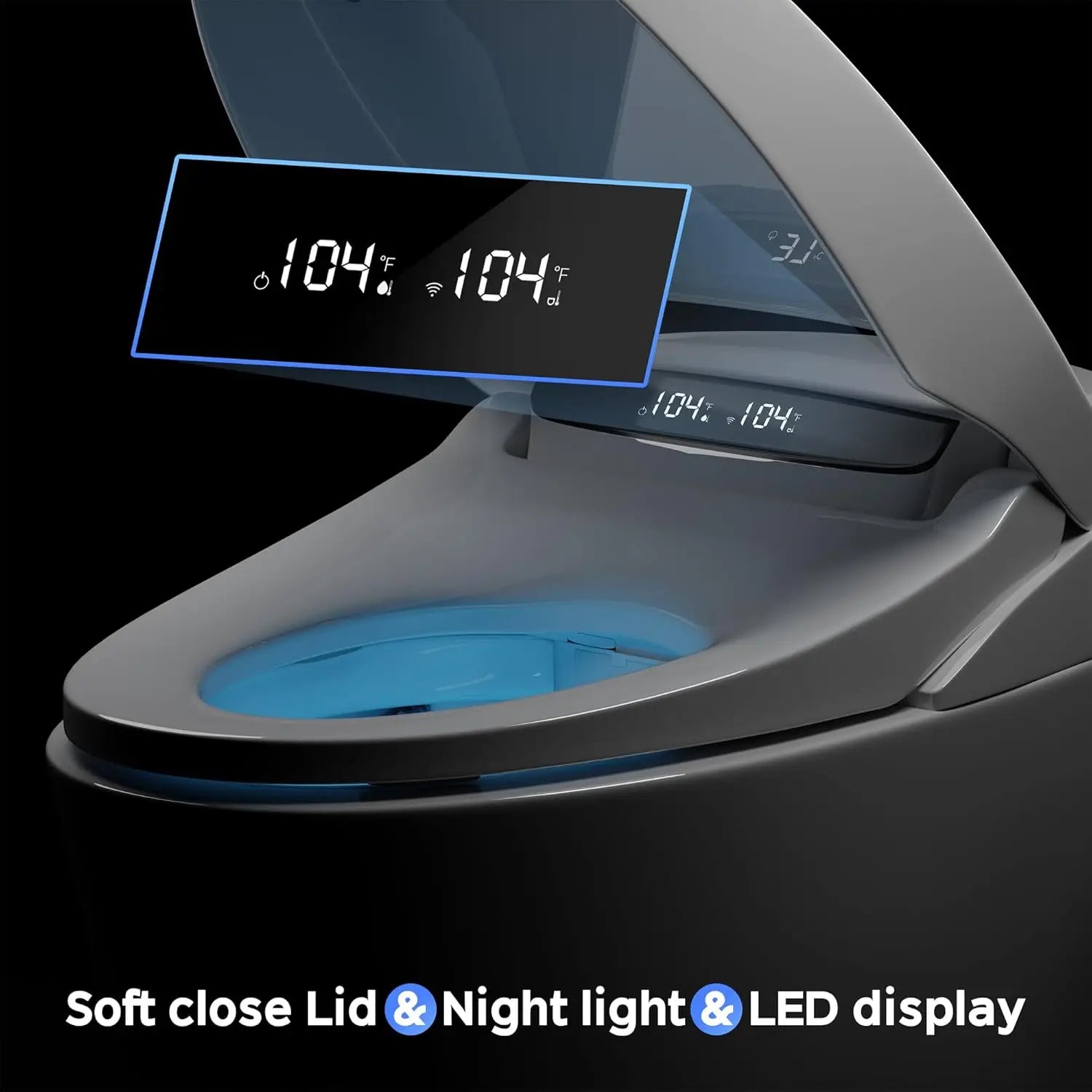 Foam Shield Smart Toilet with Bidet Built-in