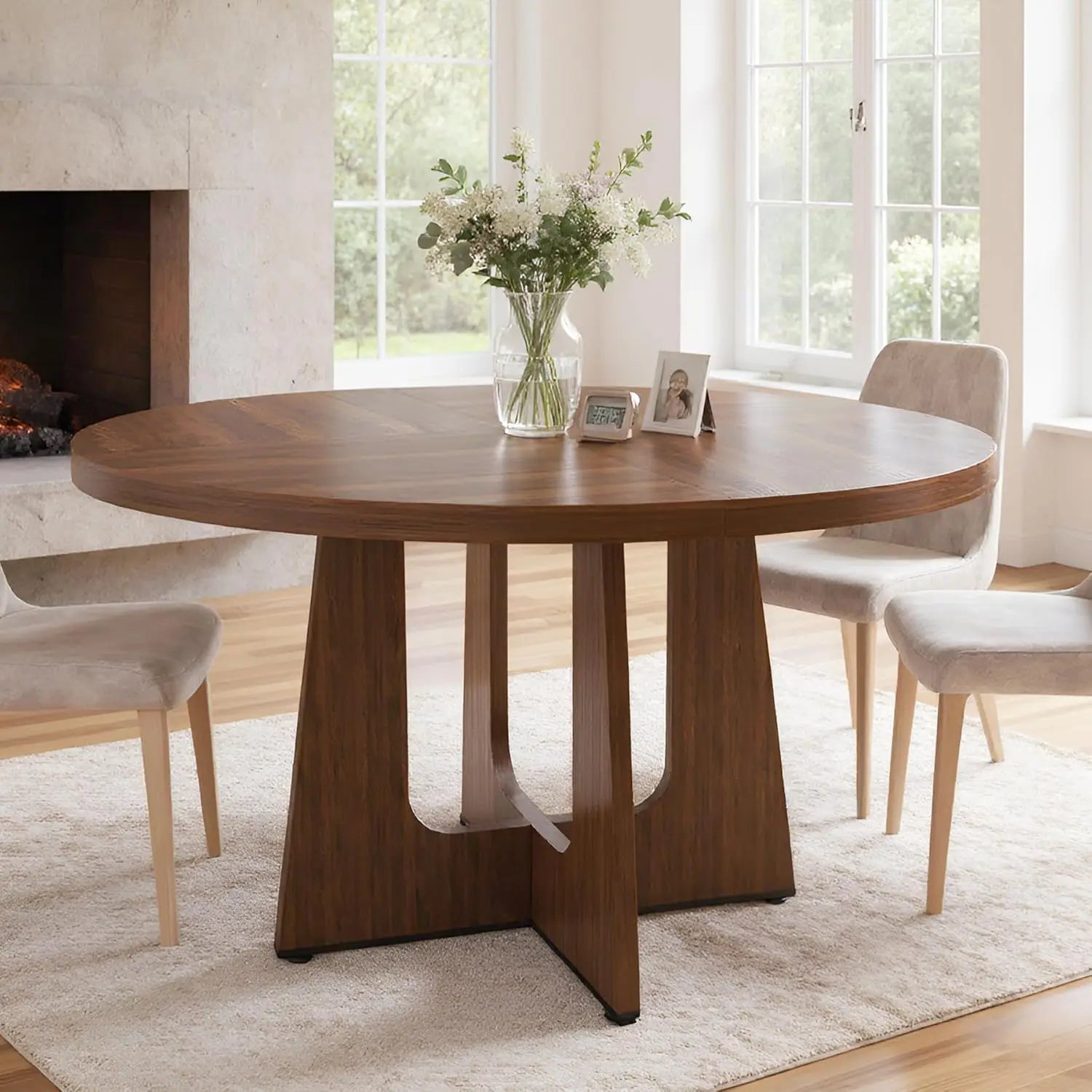 Round Dining Table for 4-6