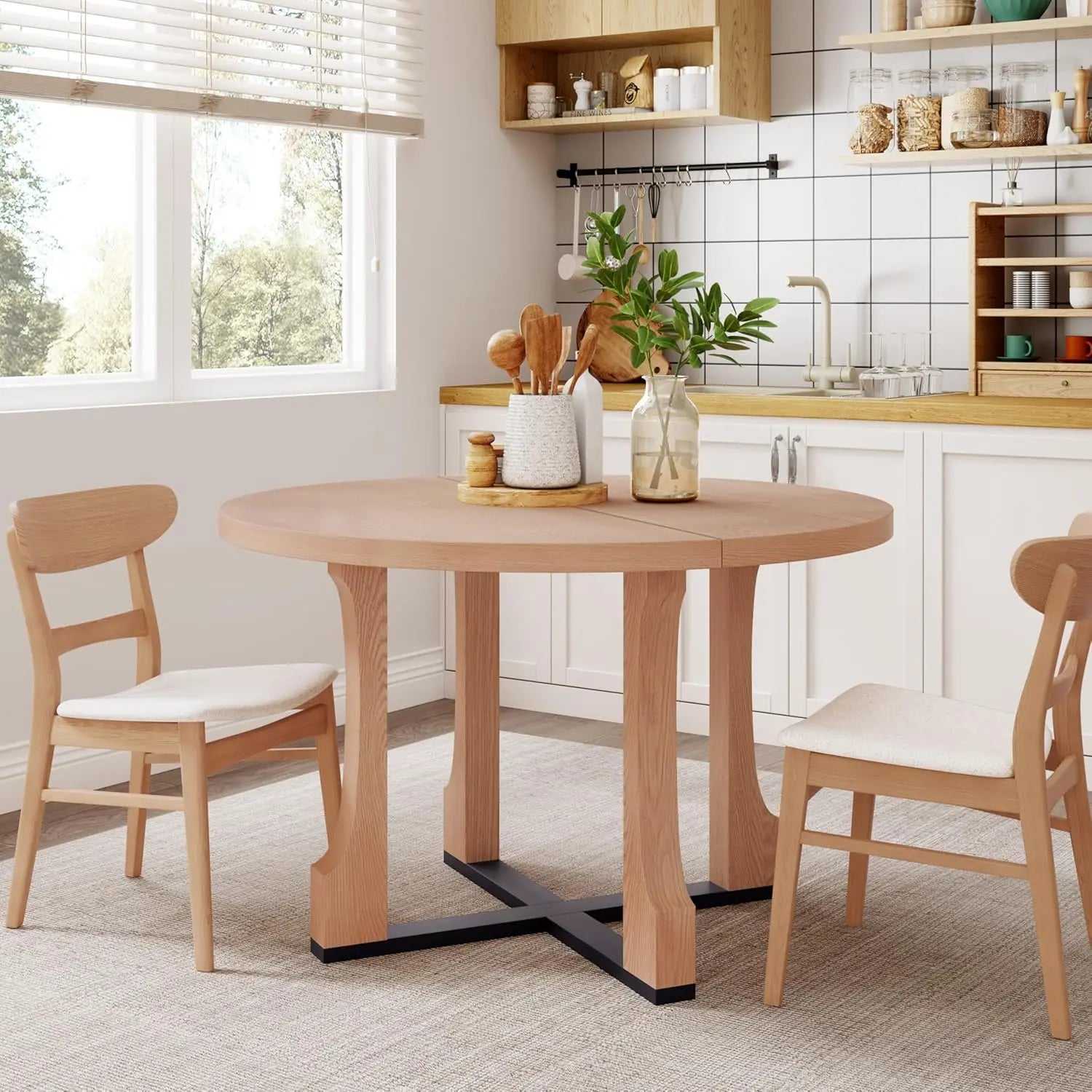 Round Dining Table for 4-6