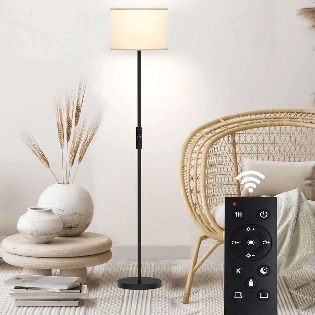 Traditional Floor Lamp with Remote Control (Bulb Included)