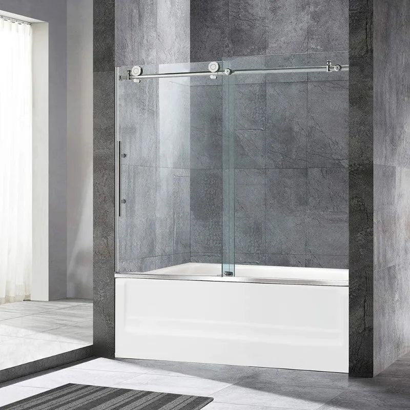 Frameless Shower Door 56-60" W x 62" H