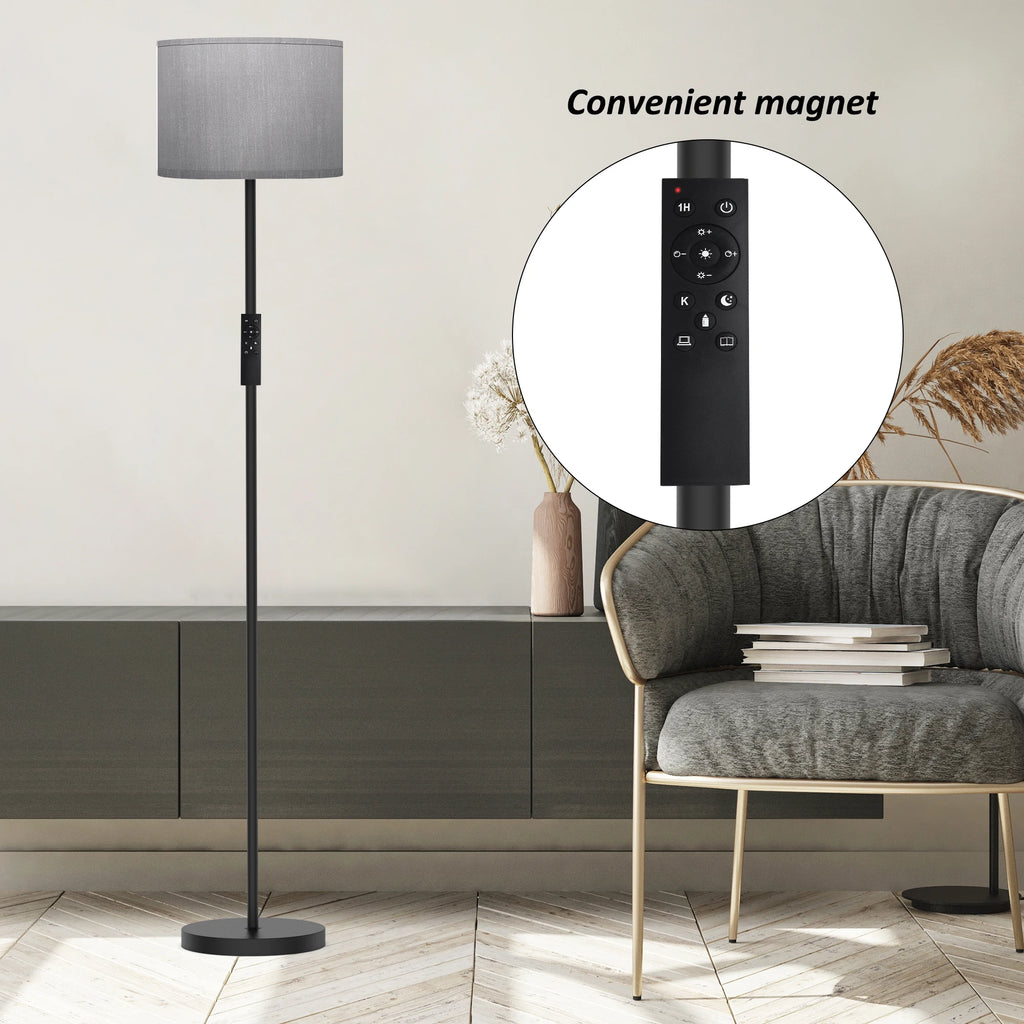 Traditional Floor Lamp with Remote Control (Bulb Included)