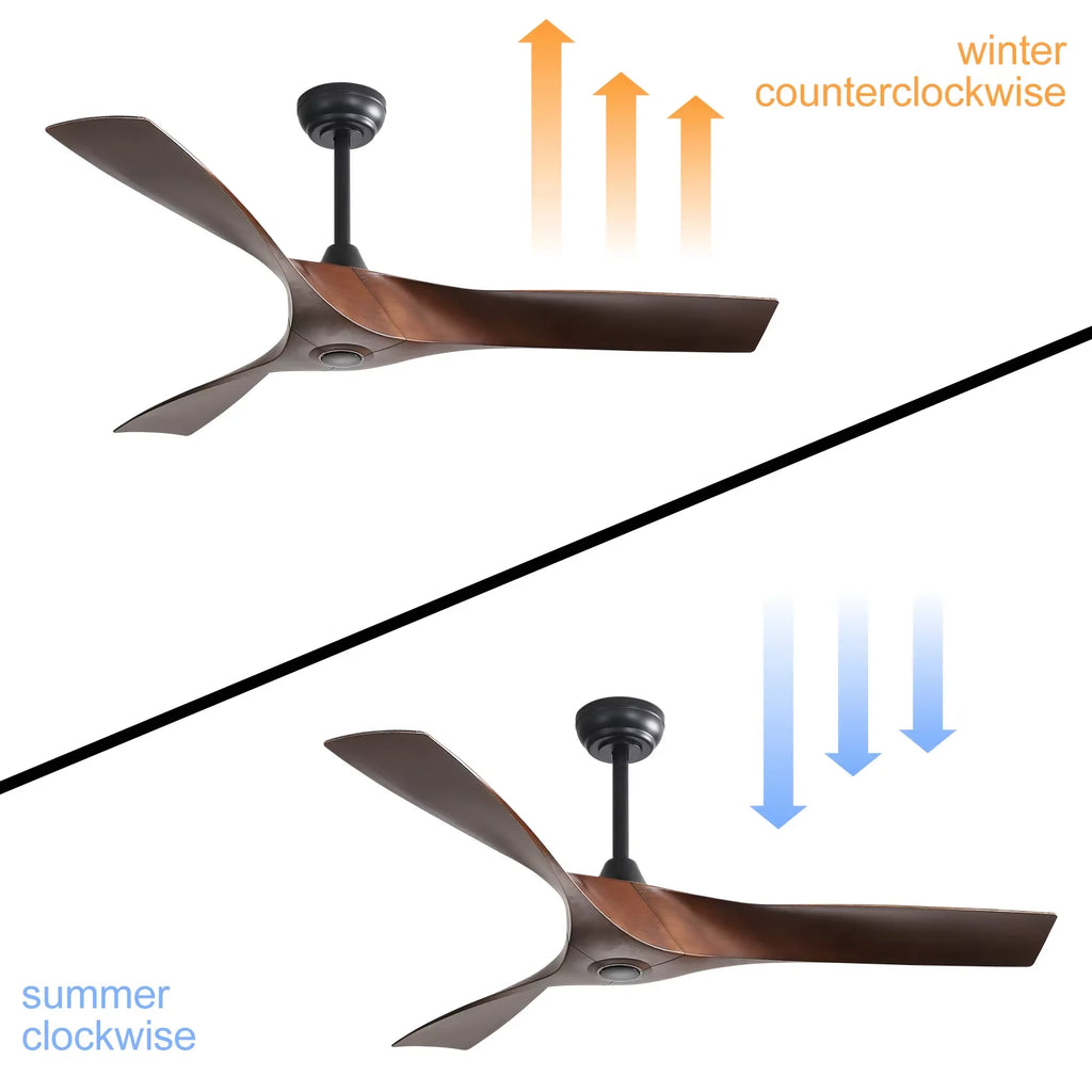 Modern 52-inch Ceiling fan  DC 6-speed high wind with remote control for rooms
