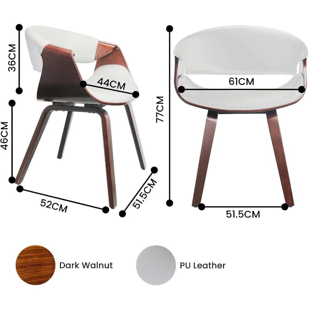 Wide Bentwood Chairs (Set of 2)