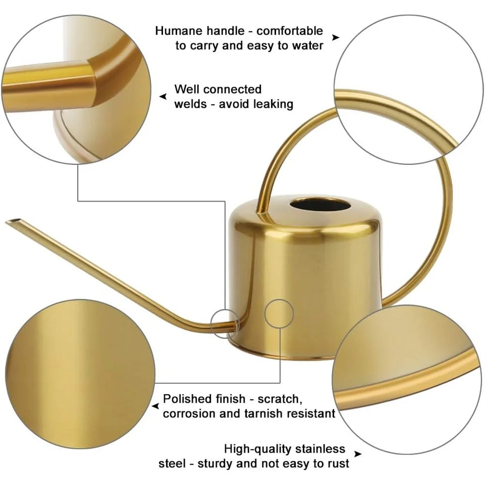 Stainless Steel Long Spout Watering Can