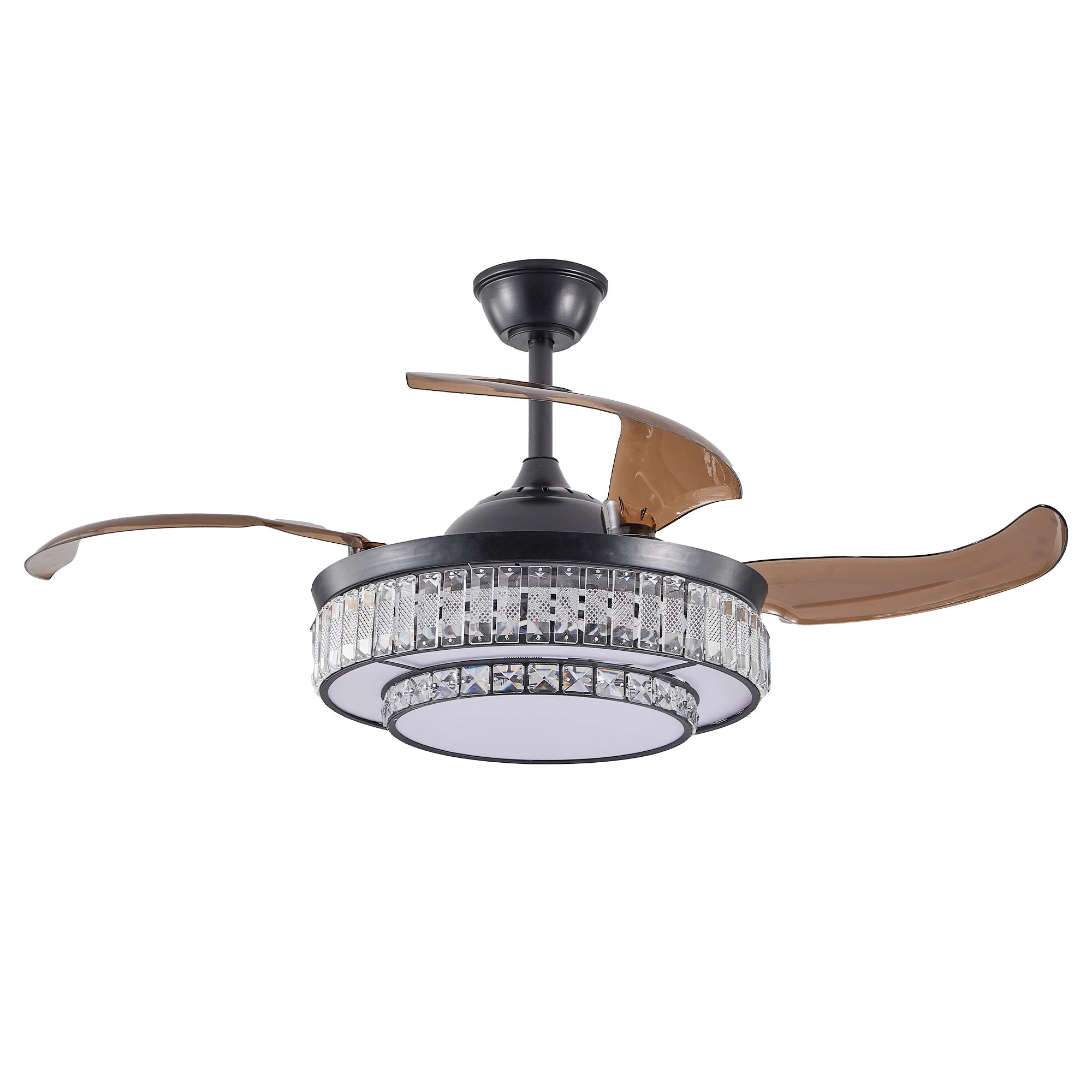 Luxurious Crystal Ceiling Fan Light