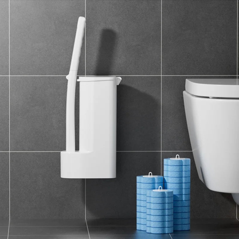 Disposable bathroom toilet cleaning brush