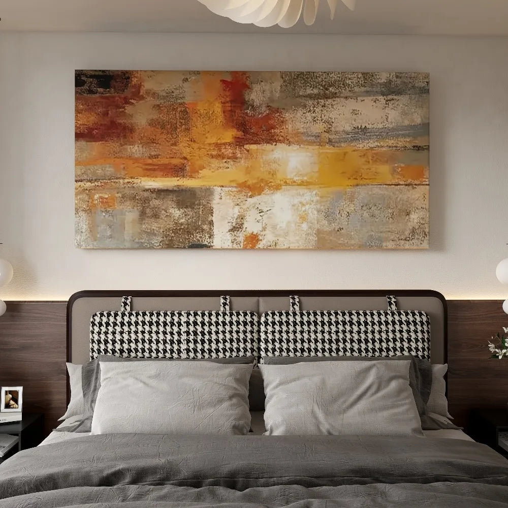 Horizontal Abstract Art Deco Canvas w/1.5 inch thick wood frame