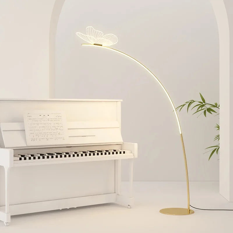 Modern Butterfly Arc LED Floor Lamp