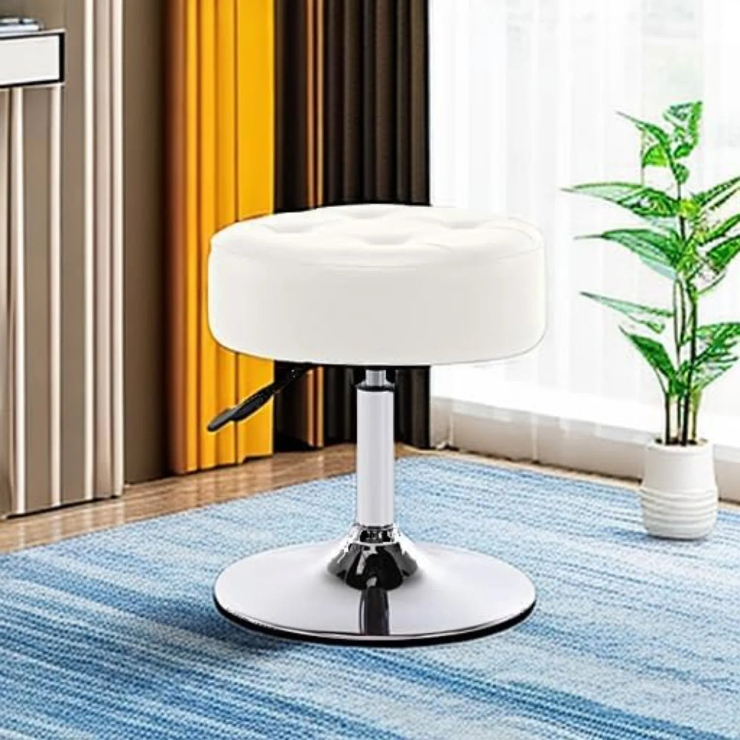 Leather Vanity Stool Makeup Stool