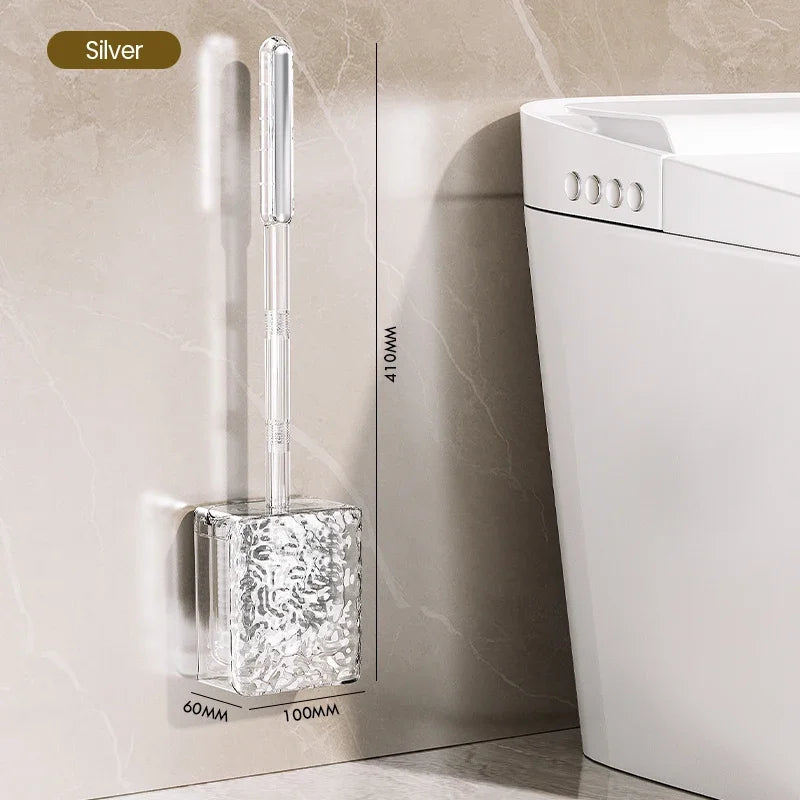 Wall Mounted Toilet Brush With Glacier Pattern