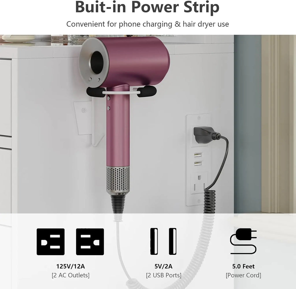 Vanity Desk with Mirror and Lights, Makeup Table with Charging Station