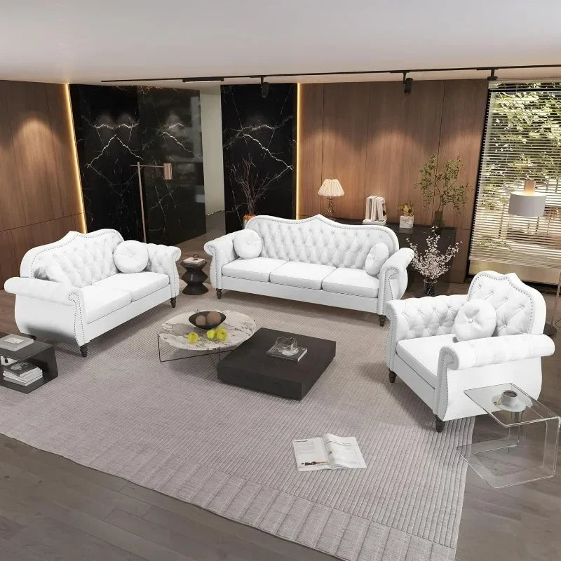 Chesterfield 3-Piece  Sofa Couch